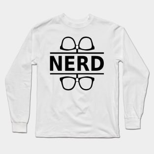 Nerd (black) Long Sleeve T-Shirt